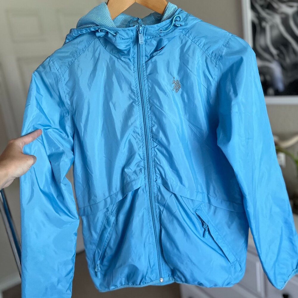 US Polo Assn Baby Blue Windbreaker